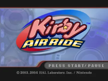 Kirby Air Ride screen shot title